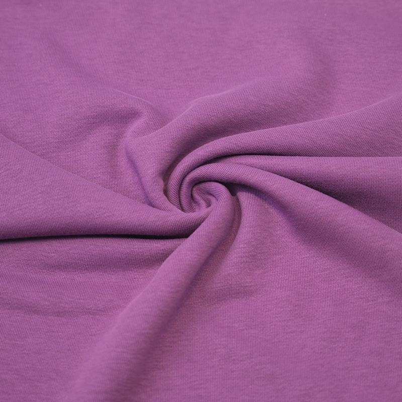 Cotton/polyester french terry clothing fabric