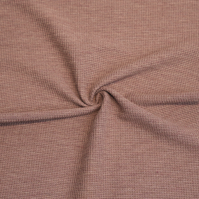 Bamboo/polyester stretch waffle