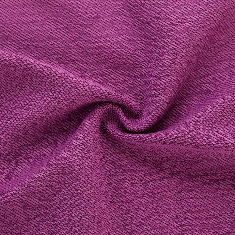 Cotton/polyester french terry clothing fabric