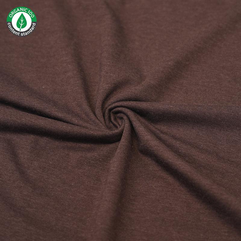 Organic bamboo/cotton stretch jersey loungewear fabric