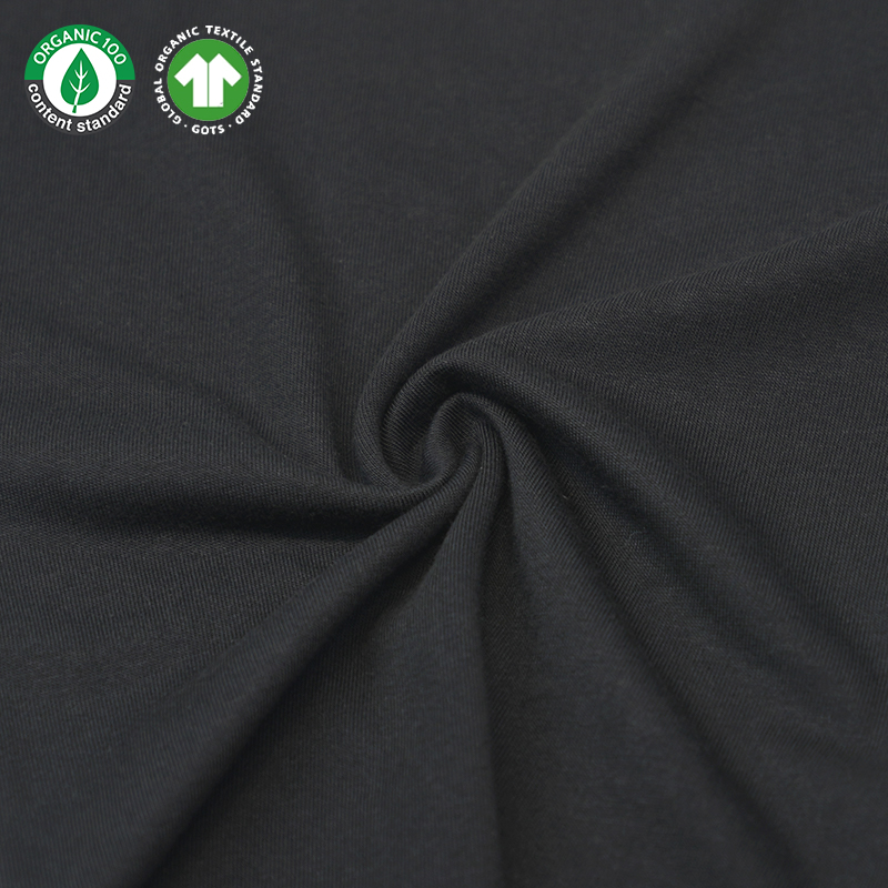 Bamboo viscose/organic cotton jersey fabric